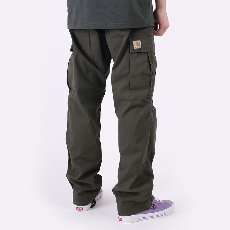 мужские зеленые брюки Carhartt WIP Regular Cargo Pant I015875-cypress - цена, описание, фото 7